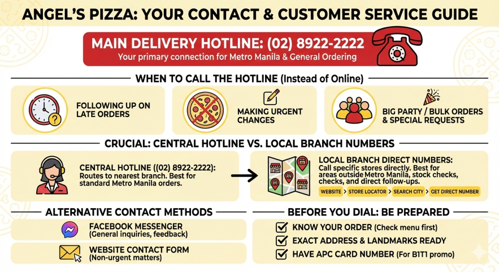 Angels Pizza Customer care details