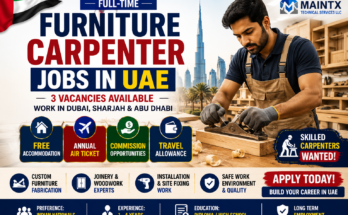 FURNITURE CARPENTER JOBS IN UAE