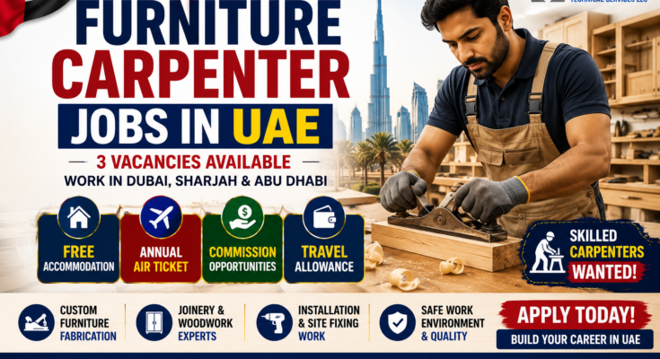 FURNITURE CARPENTER JOBS IN UAE