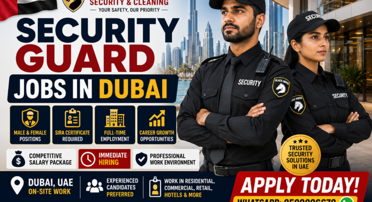 SECURITY GUARD JOBS IN DUBAI